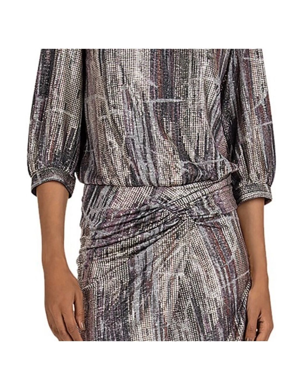 ba&sh Open-back Metallic Shimmer Dress